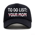 thumbnail image 1 of Lettering print baseball cap Unisex Funny, 1 of 6