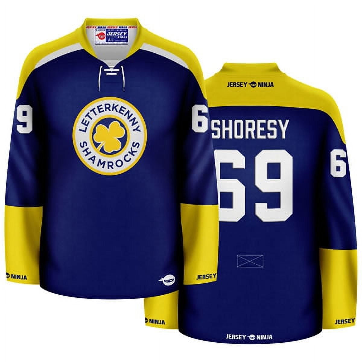 Letterkenny Shamrocks Blue Hockey Jersey - Walmart.com