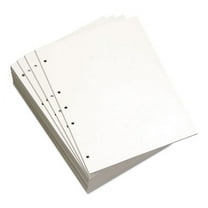Lettermark Custom Cut-Sheet Copy Paper, 92 Bright, 5-Hole Side Punched, 20 Lb, 8.5 X 11, White, 500/ream | Bundle of 2 Reams