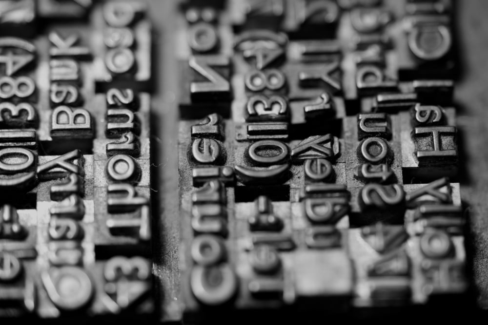 Letterpress Type Canvas Art - John Short Design Pics (36 x 24)
