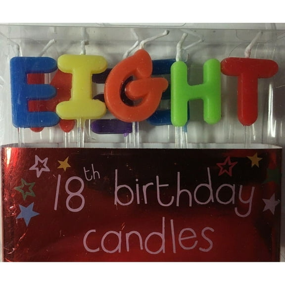 Letters 18th Pick Candle