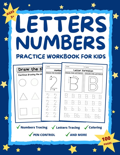 Letters and Numbers Practice Workbook for Kids Ages 2-6: Practice for ...