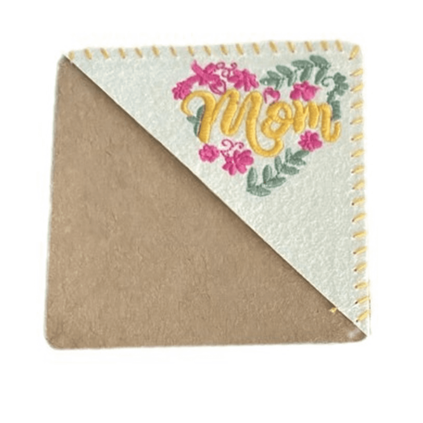 Letters Elegant Personalized Hand Embroidered Corner Bookmark Four ...