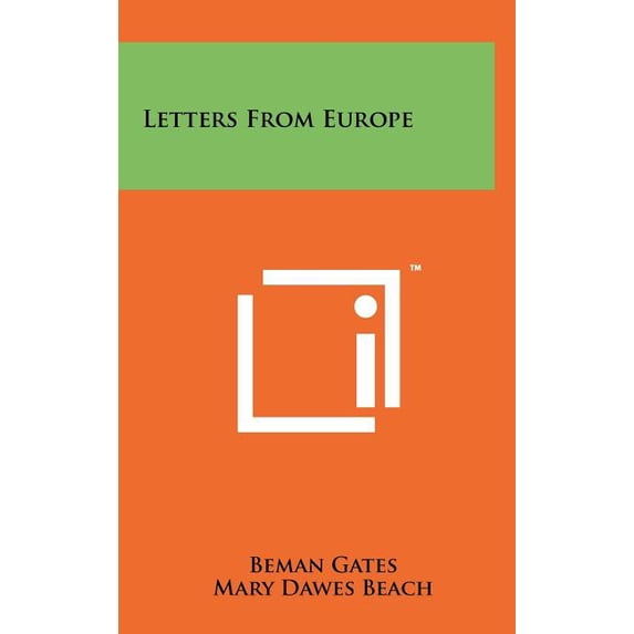 Letters From Europe (Hardcover)
