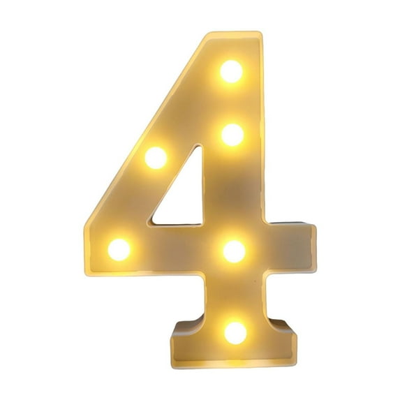 Letters Lights Alphabet Lamp LED Letter Lighting Letter Light Illuminated Letters Night Lights Decoration For Birthday Party Wedding Children’s Room(4#)