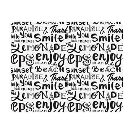 Letters Mouse Pad Gaming Mousepad 9.84"(L) x 7.87"(W)