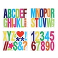 thumbnail image 1 of Letters Numbers Kit 4 Inch, 8 Sheet Self-Adhesive Alphabet Stickers Larger Number Sticker Decal, Colorful, 1 of 7