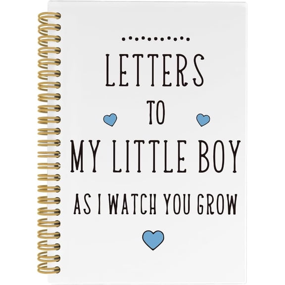Letters to My Son Daughter Spiral Notebook, Journal, Memory Book, Shower Gifts 5.5"x8.3" 164pages Lined Notebooks College Ruled, Letters to My Notebook for Mom