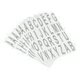 thumbnail image 1 of Letters Stickers Grey Alphabet Sticky Letter Label Vinyl for Mailbox Address Window Door, Pack of 15, 1 of 7