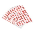thumbnail image 1 of Letters Stickers Red Alphabet Sticky Letter Label Vinyl for Mailbox Address Window Door, Pack of 15, 1 of 7