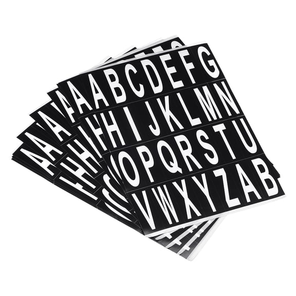 Letters Stickers White Alphabet Sticky Letter Label Vinyl for Mailbox Address Window Door, Pack of 10