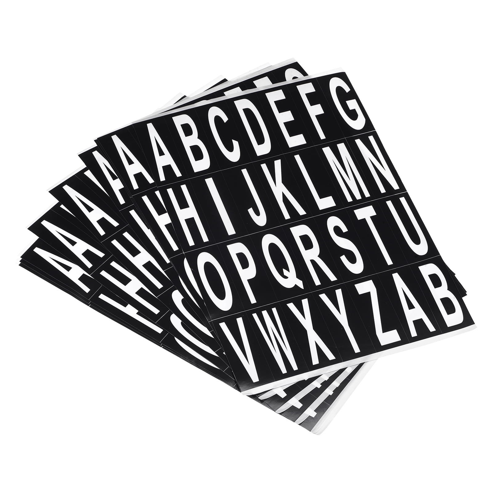 Letters Stickers White Alphabet Sticky Letter Label PVC Vinyl for