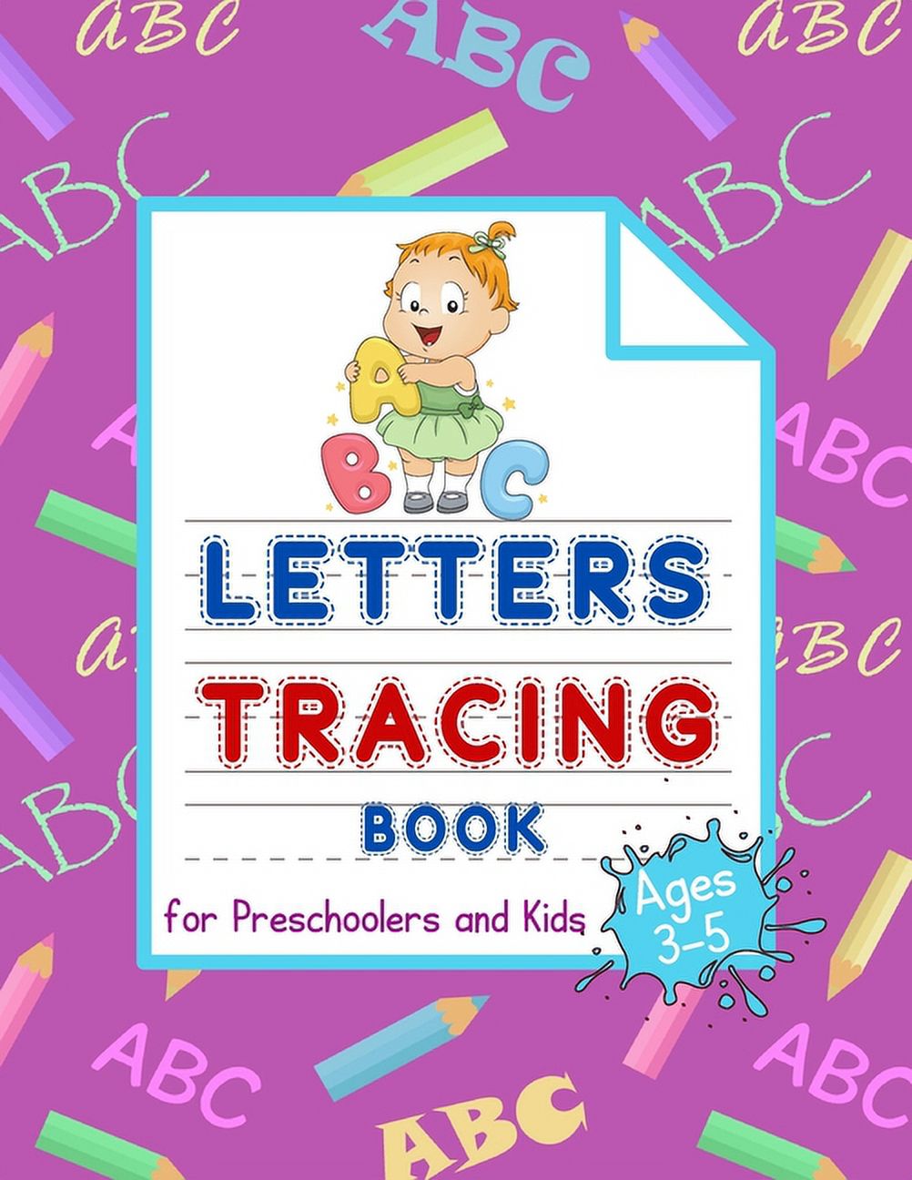 Letters Tracing book for preschoolers and kids ages 35 Alphabet