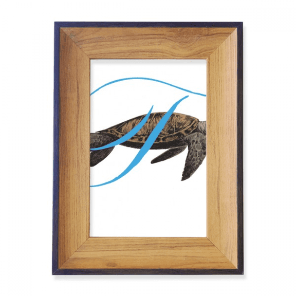 Letters Turtles Roam Ocean Photo Frame Exhibition Display Art Desktop Painting