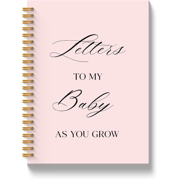 Letters to My Spiral Notebook, Shower Gifts Notebooks for Expecting Mom, Journals for First Time Moms, Journal Notebook, 5.5x8.3 Inch