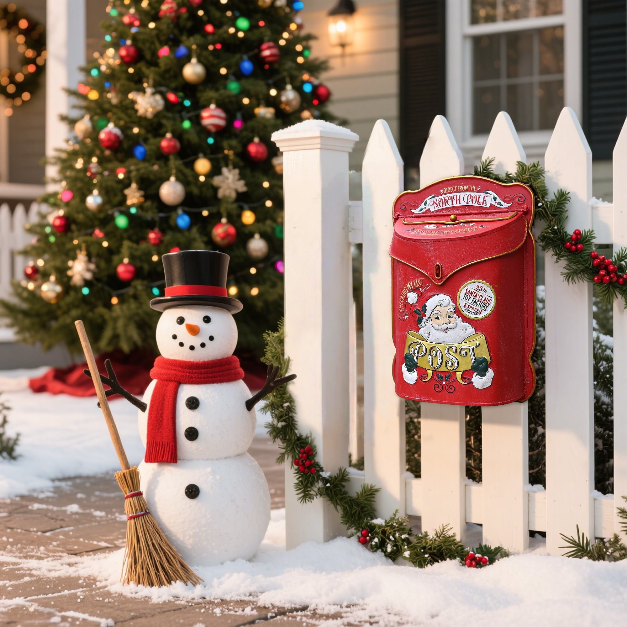 Santa Mailboxes, Vintage Letters to Santa Mailbox Christmas Mailbox for ...