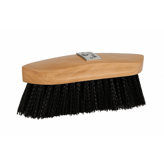 Lettia Plastic Bristle Dandy Brush Wood Back