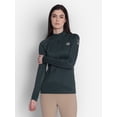 thumbnail image 1 of Lettia EquiFine Ladies Long Sleeve Sun Shirt- Black Forest- Large, 1 of 5
