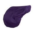 thumbnail image 1 of Lettia Fleece Lined Dressage Saddle Cover Purple, 1 of 2