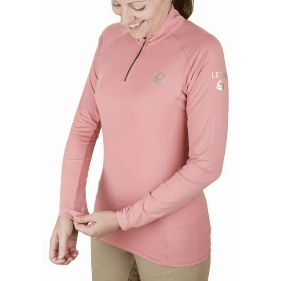 Lettia Women Quarter-Zip Neck UPF 50+ Sun Shirt