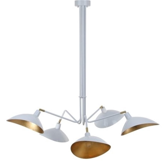 Lettie 5 Light Gold Leaf Detail 49 Inch Dia Pendant