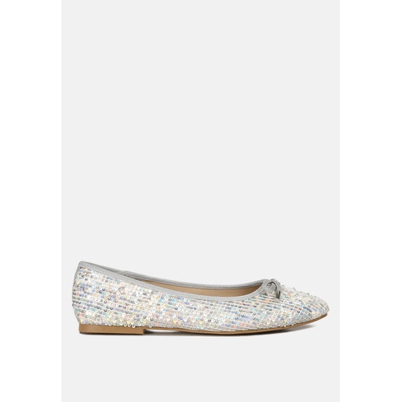 Lettie Sequin Embellished Ballet Flats