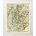 thumbnail image 1 of Letts 15x18 White Modern Wood Framed Museum Art Print Titled - Scotland - Railways - Statistical - Letts 1883, 1 of 4