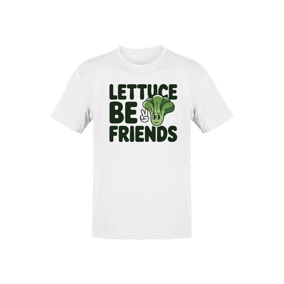 Lettuce Be Friends Cartoon Art Men's T-shirt