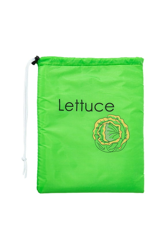 Lettuce Keeper for Refrigerator,3-Layer Reusable Produce Storage Bags with Foil Lining and Drawstring | Breathable,Washable,Sturdy & Easy to Use | Great for Lettuce,Leafy Greens,Fruits & Veggies