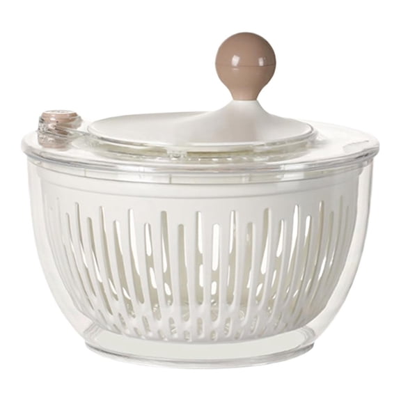 Lettuce Washer & Salad Spinner: 4.5L Strainer with Non-Slip Base for Easy