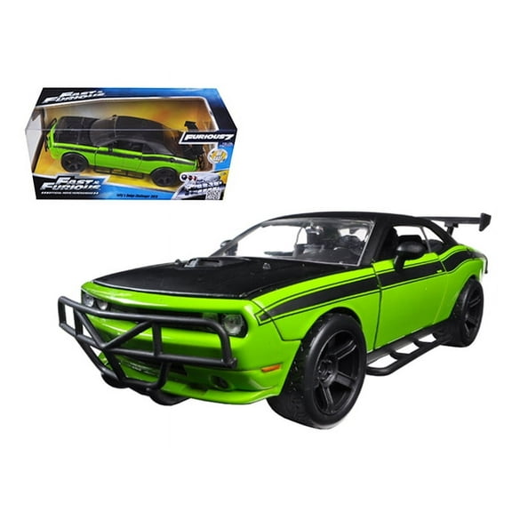 Letty's Dodge Challenger SRT8 Off Road Green and Black "Fast & Furious" Movie 1/24 Diecast Model Car by Jada