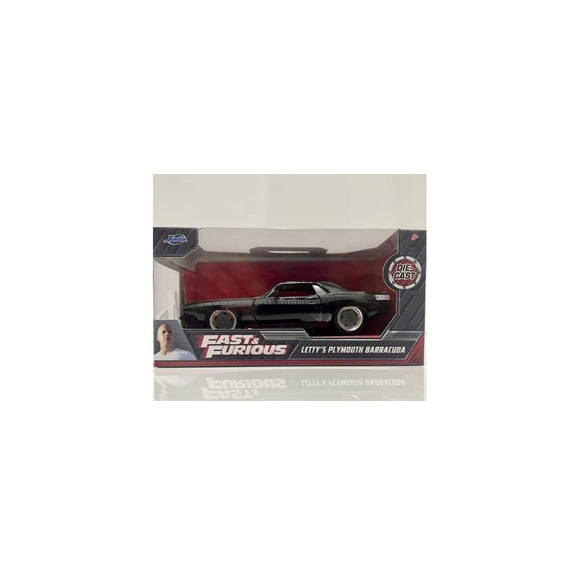Letty's Plymouth Barracuda, Black JADA 97206 1/32 Scale Diecast Model Toy Car