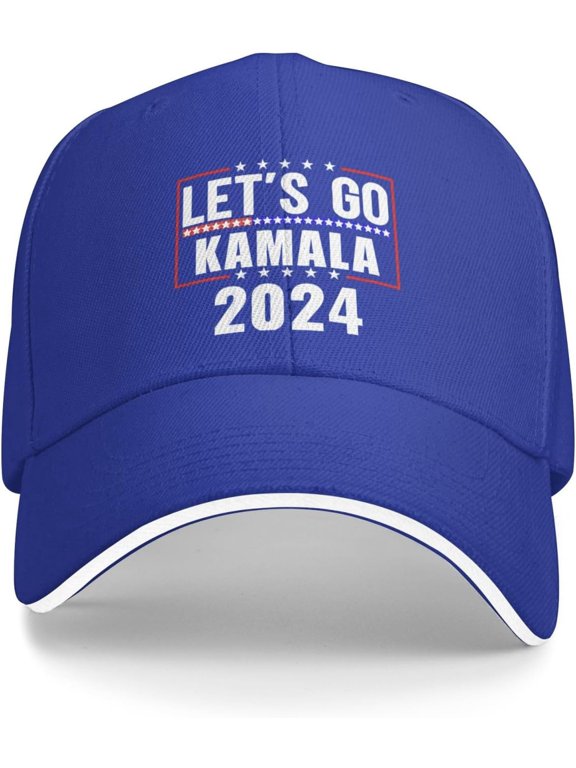 Letu2019s Go Kamala Baseball Cap for Women Cowboy Hat Trucker Hat Men Dad Hat Adjustable Hat Snapback Hat Black