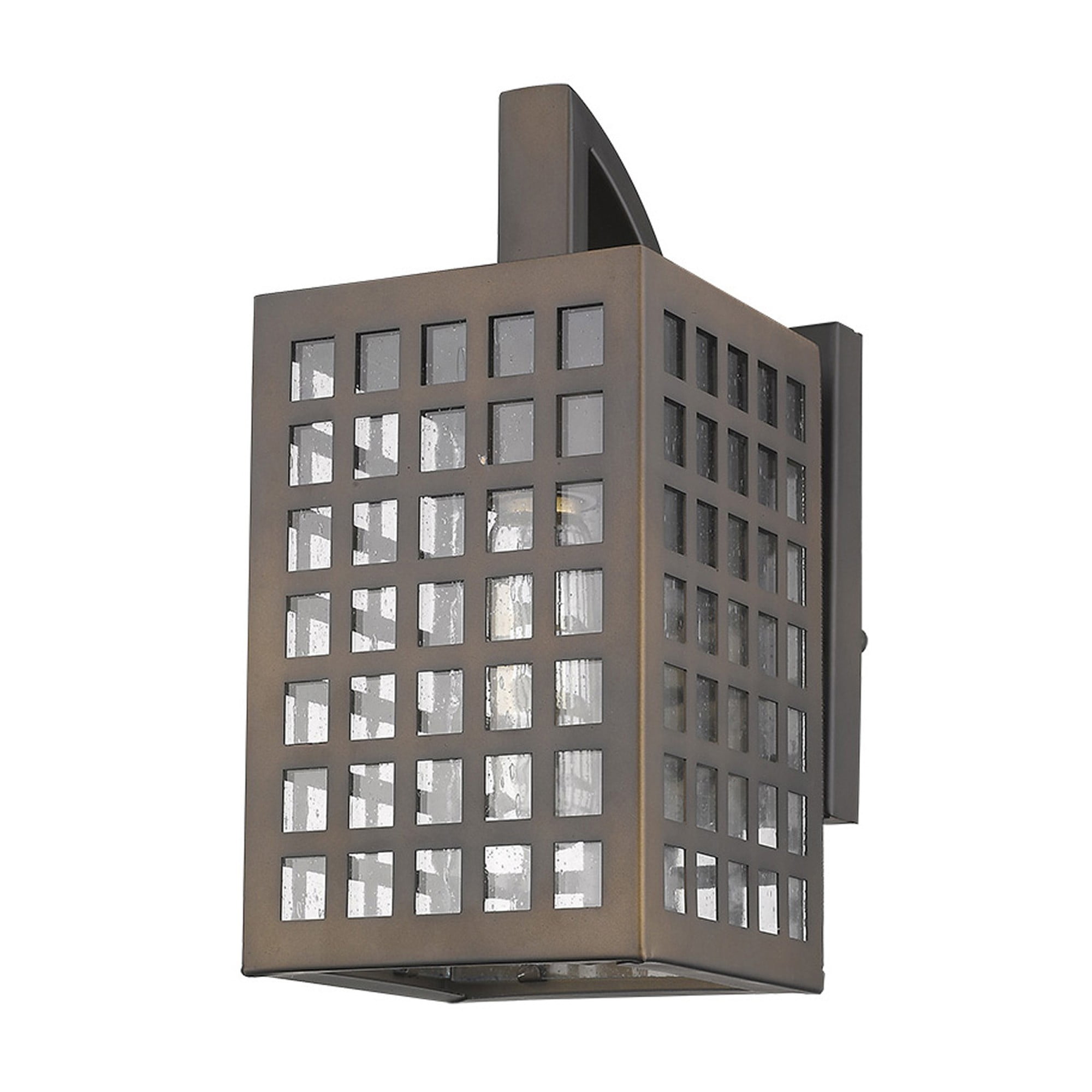 Letzel Antique Iron Cylinder Outdoor Wall Light in Oil-Rubbed Bronze