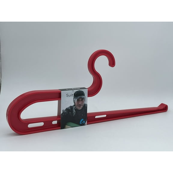 Leucadia Surf Design Durable Plastic Wetsuit Hangers, Single, Red