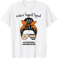 thumbnail image 1 of Leukemia Awareness Warrior Support Squad Messy Bun Matching T-Shirt, 1 of 4