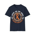 thumbnail image 1 of Leukemia Cancer Awareness Facts Orange Ribbon Month TShirt, 1 of 6