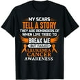 thumbnail image 1 of Leukemia Cancer Awareness Survivor Orange Ribbon T-Shirt, 1 of 4