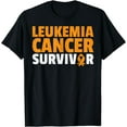 thumbnail image 1 of Leukemia Cancer Survivor Orange Ribbon Awareness T-Shirt, 1 of 4