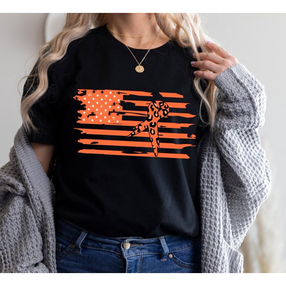Leukemia Flag TShirt Motivational Shirt Leukemia Ribbon Leukemia Awareness Shirt Leukemia