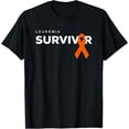 thumbnail image 1 of Leukemia Survivor with Ribbon T-Shirt, 1 of 3