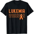 thumbnail image 1 of Leukemia Warrior Orange Ribbon Leukemia Cancer Awareness T-Shirt, 1 of 4