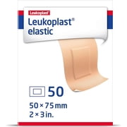 Leukoplast Elastic Fabric Adhesive Bandages, Patches 2 x 3 in. Box of 50