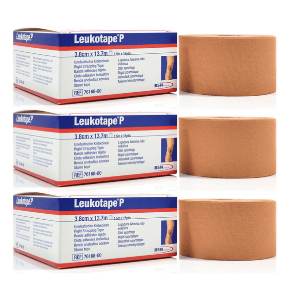 Leukotape P Sports Tape - 1.5" x 15 Yards - Pack of 3 Rolls