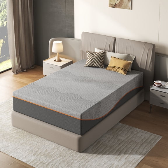 Leumius 10 Inch Twin Size Mattress,Memory Foam Mattress in a Box Medium Feel,Breathable Cooling Layers