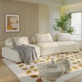 thumbnail image 1 of Leumius 139" Oversized Modular Sectional Sofa,DIY Upholstered Fluffy Chenille Sofa with Removable Backrests and Soft Pillows,Deep Seat Couch & Sofa Bed for Living Room,Office,Beige, 1 of 14