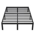 thumbnail image 1 of Leumius 14" Full Bed Frame,Heavy Duty Metal Platform Bed with Storage Space Under Frame,No Box Spring Needed,Black, 1 of 15