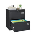 thumbnail image 1 of Leumius 2-Drawer File Cabinet with Lock,15.7" Deep Metal Lateral Vertical Filing Cabinet for Home Office,Fits Legal/Letter/A4,Easy Assembly,Black, 1 of 8