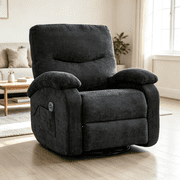 Leumius 360  Swivel Recliner Chair, Single Recliner with Adjustable Detachable Neck Pillow Ergonomic and Cup Holders, 300lbs Capacity Versatile Lounge Chair for Living Room Bedroom Home Theater