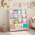 thumbnail image 1 of Leumius 4-Tier Bookshelf,Kids Book Display Shelves,Toy Storage Organizer for Kids Room Playroom Nursery,Pink, 1 of 5